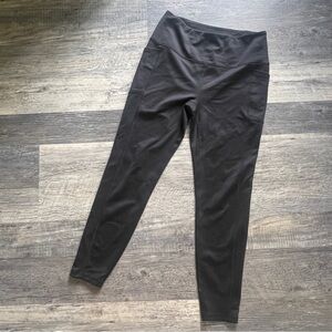 Women’s Spyder Black Activewear Leggings Fleece lined Large Gym